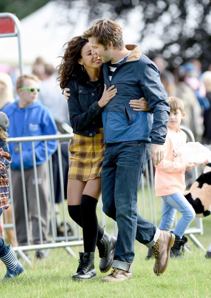 Michelle Keegan in a Black Dr. Martens Boots