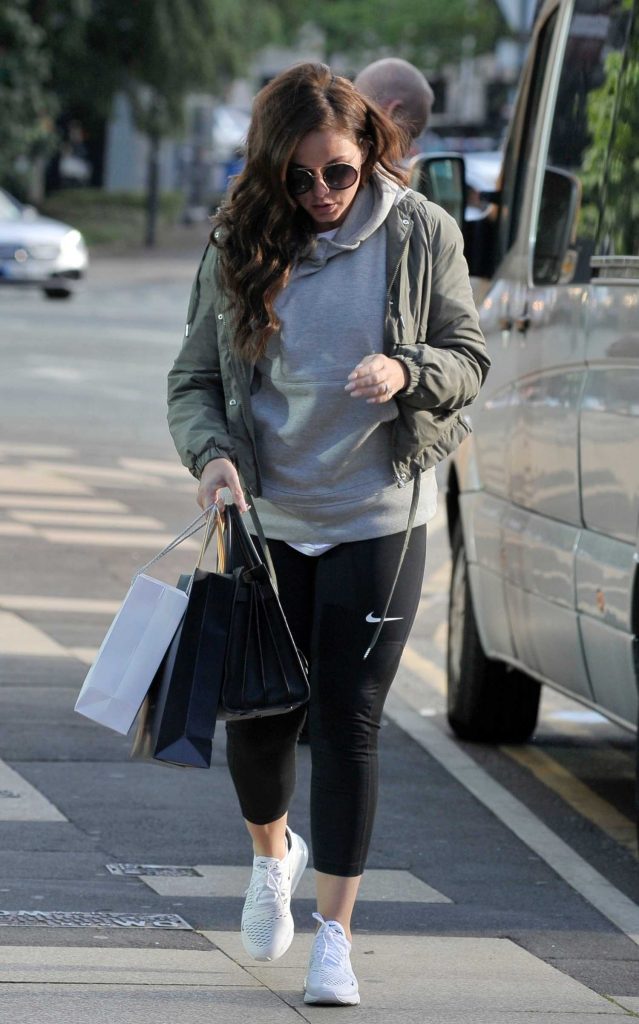 Vicky Pattison in a White Nike Trainers