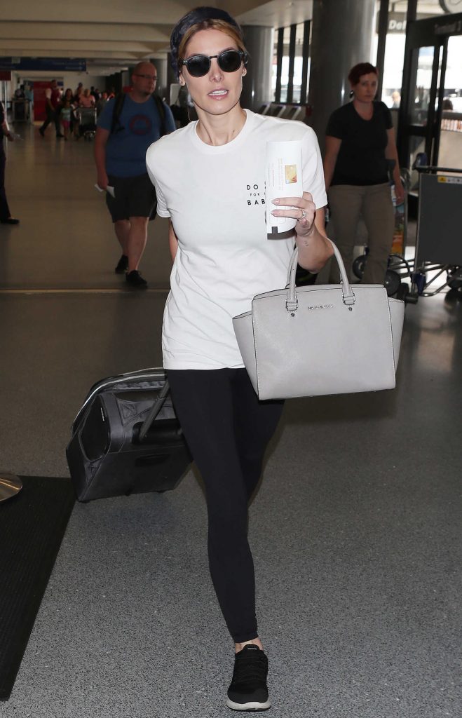 Ashley Greene in a White T-Shirt