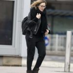 Kate Winslet in a Black Leather Jacket Was Seen Out in London