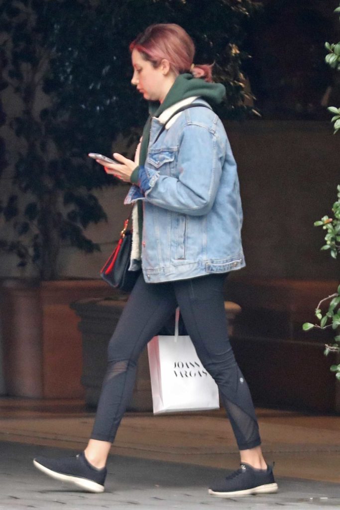 Ashley Tisdale in a Blue Denim Jacket