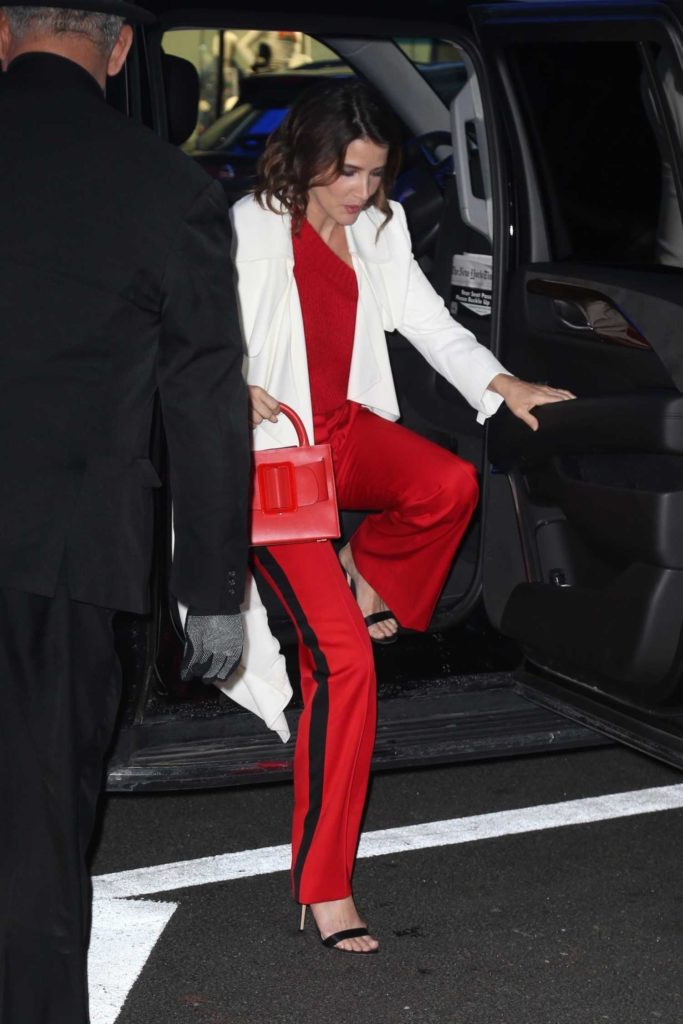 Cobie Smulders in a Red Pants