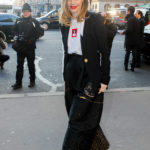 Melissa George Arrives at the Schiaparelli Show During the Paris Fashion Week in Paris