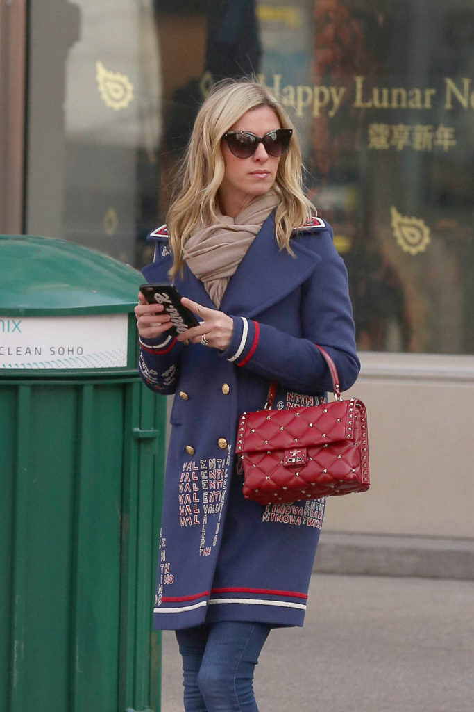 Nicky Hilton in a Blue Coat