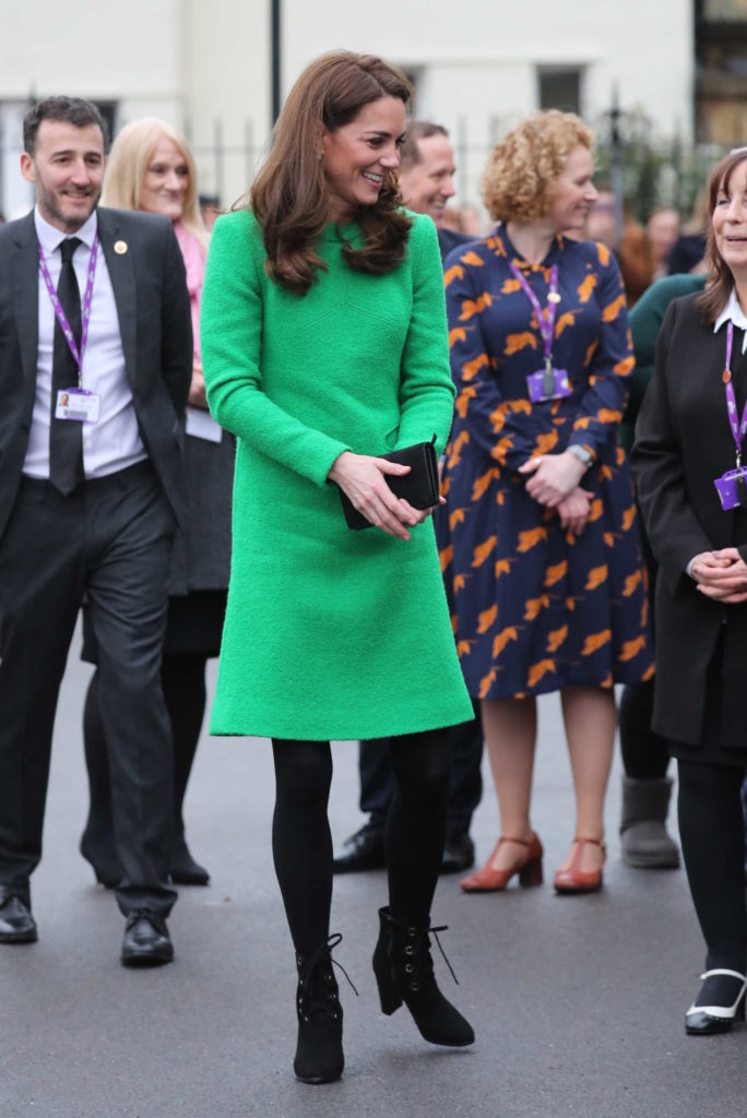 Kate Middleton in a Green Dress