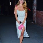 Nina Agdal Arrives at the Tiffany and Co Party in NYC