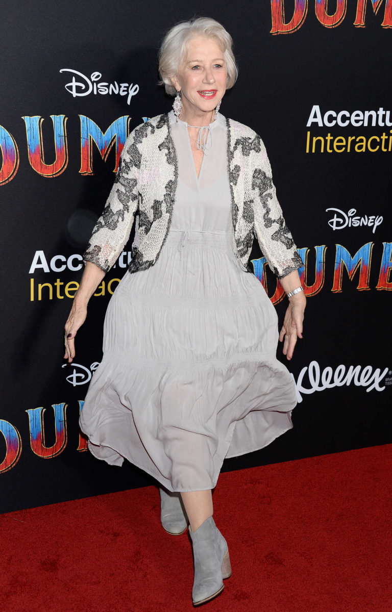 Helen Mirren Attends Disney’s Dumbo World Premiere in Hollywood – Celeb