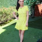 Janel Parrish Visits Hallmark’s Home and Family at Universal Studios Hollywood in Universal City