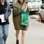 Julia Chan Walks to the Set of Katy Keene Filming at Bowery Electric in New York City