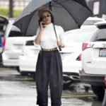 Kat Graham in a White Turtleneck Was Seen Out in Los Angeles