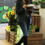 Rosario Dawson in a Black Blazer Makes a Quick Stop at Whole Foods Market in Beverly Hills