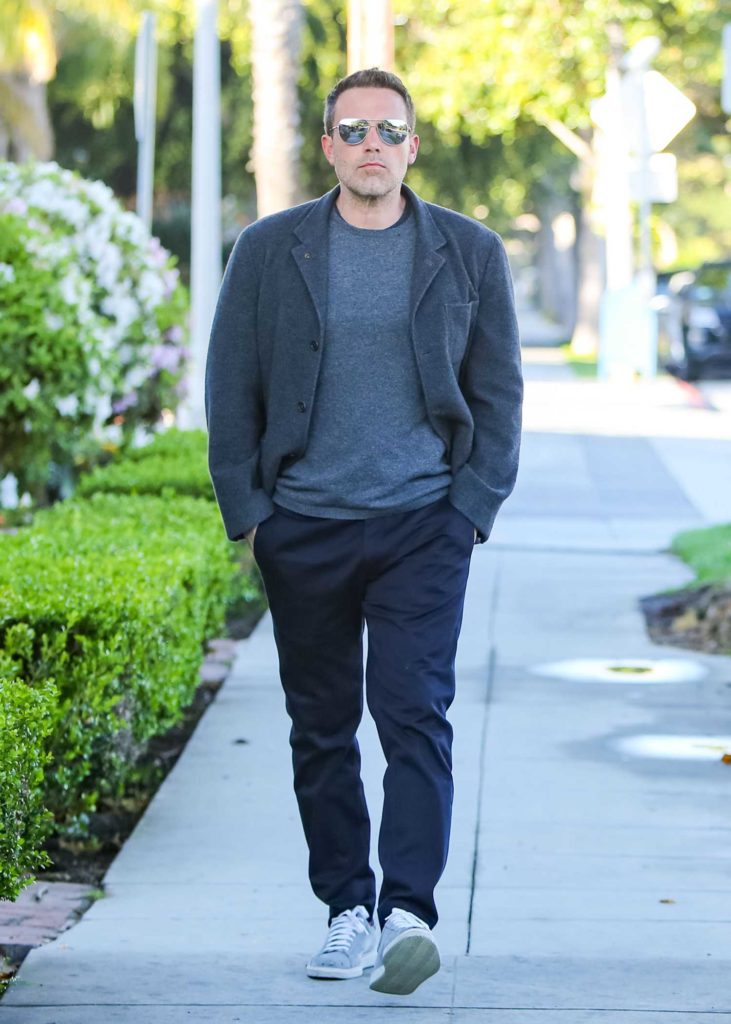 Ben Affleck in a Gray Blazer