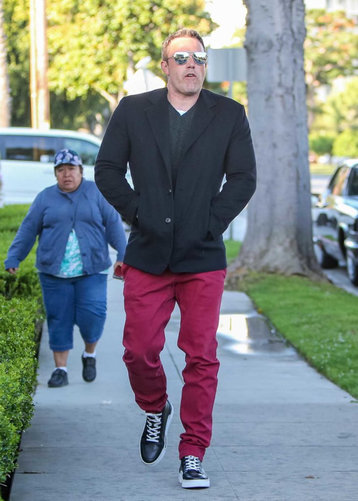 Ben Affleck in a Red Pants