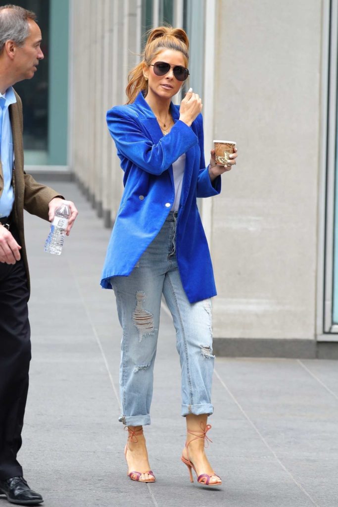 Maria Menounos in a Blue Blazer