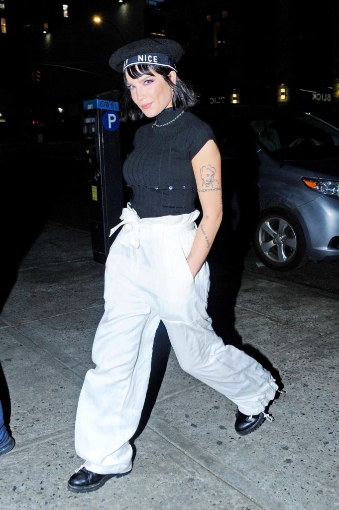 Halsey in a White Pants