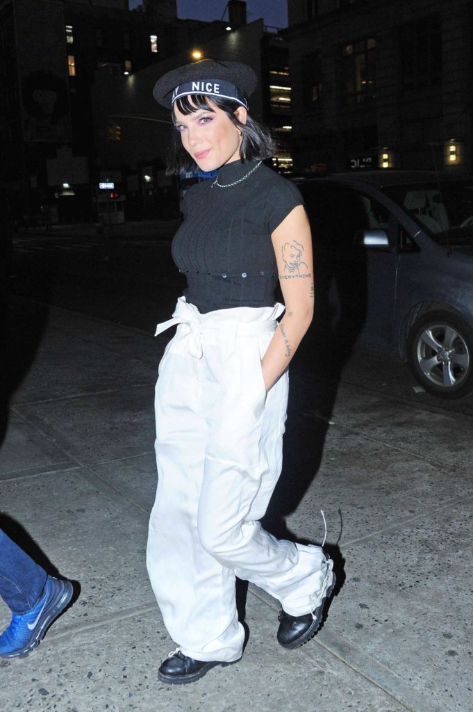 Halsey in a White Pants