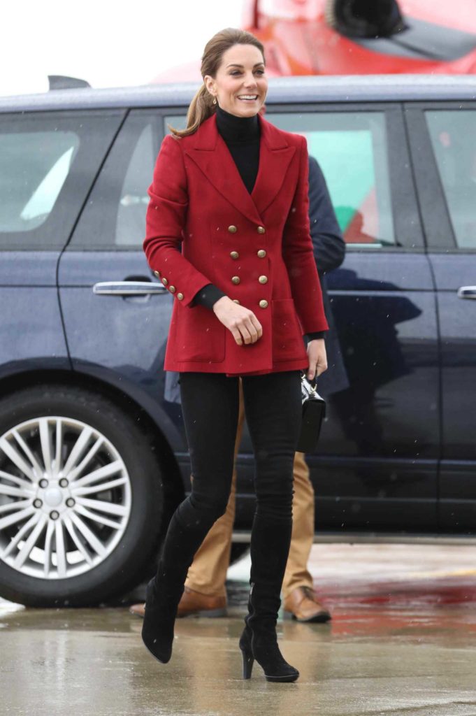 Kate Middleton in a Red Blazer
