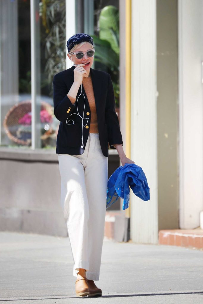 Michelle Williams in a White Pants