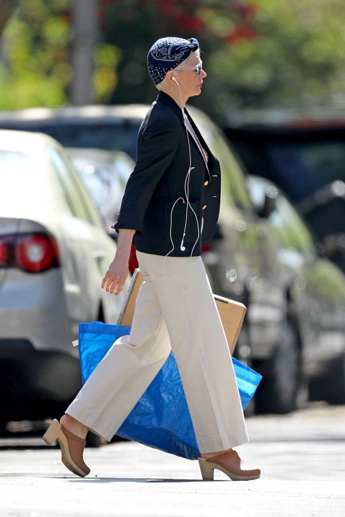 Michelle Williams in a White Pants