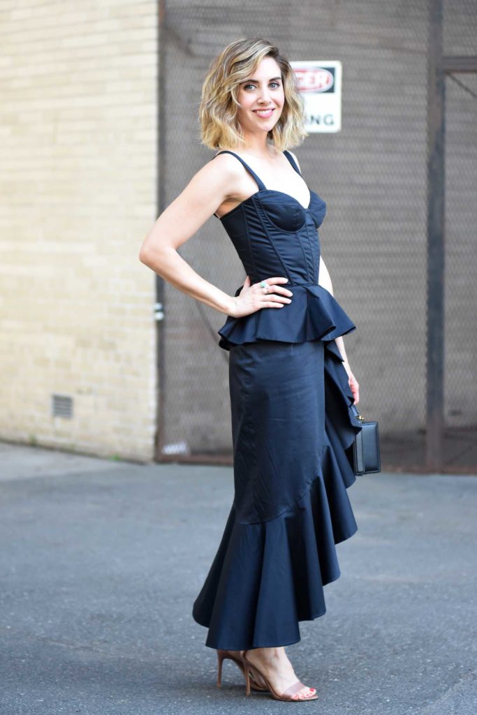 Alison Brie in a Black Dress