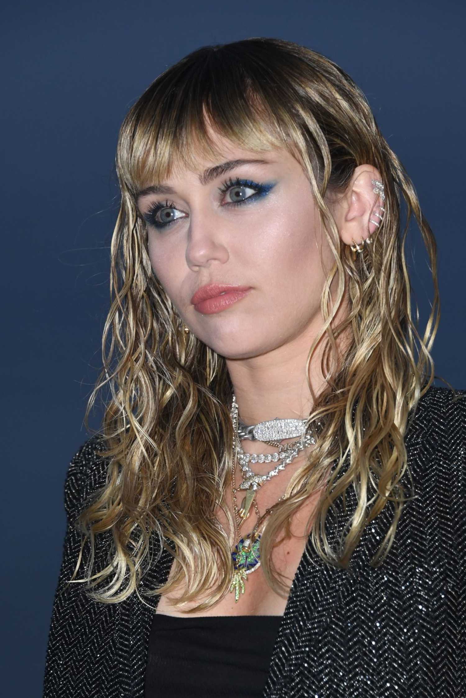 Miley Cyrus Attends the Saint Laurent Men’s Spring-Summer 2020 Fashion