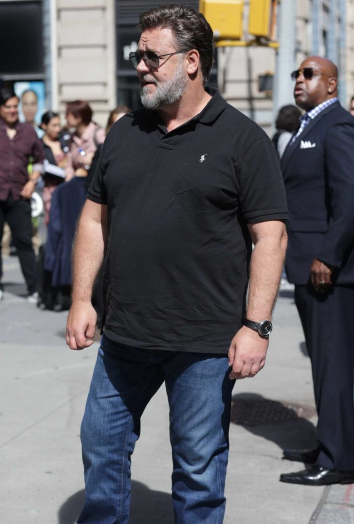 Russell Crowe in a Black Polo