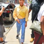 Yara Shahidi in a Yellow Blouse Was Seen Out in New York
