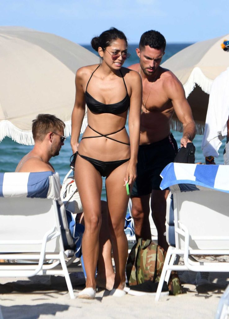 Ambra Gutierrez in a Black Bikini