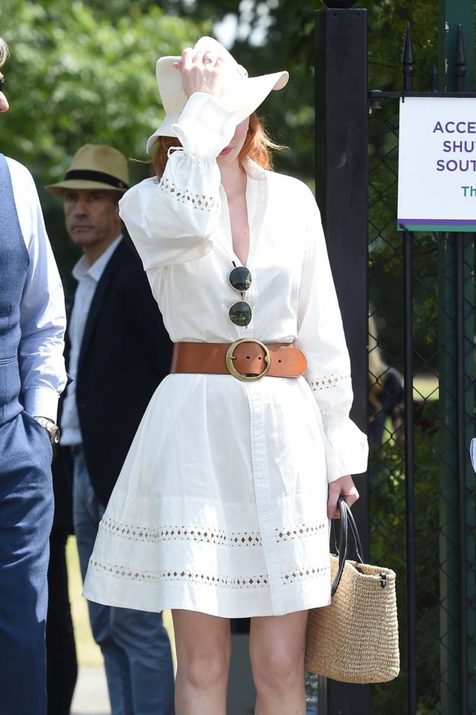 Eleanor Tomlinson in a White Hat