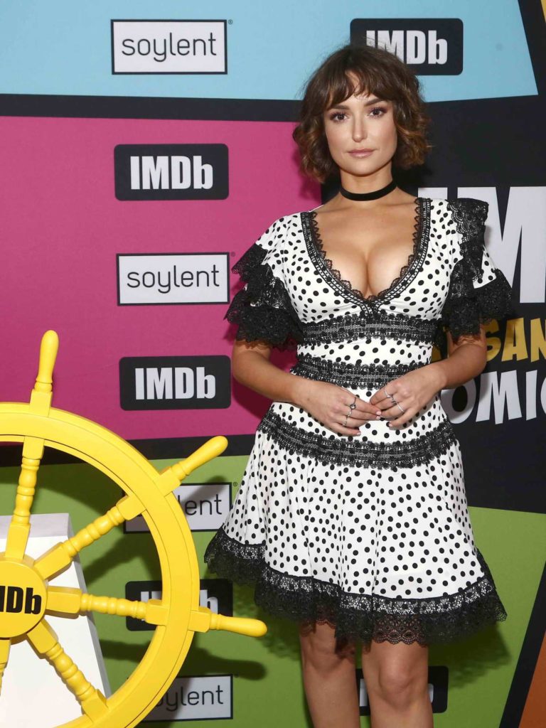 Milana Vayntrub Attends The Imdboat During 2019 Comic Con