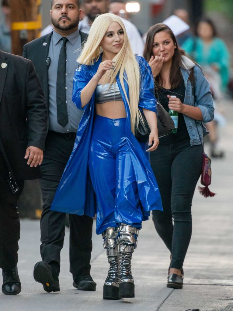 Ava Max in a Blue Suit