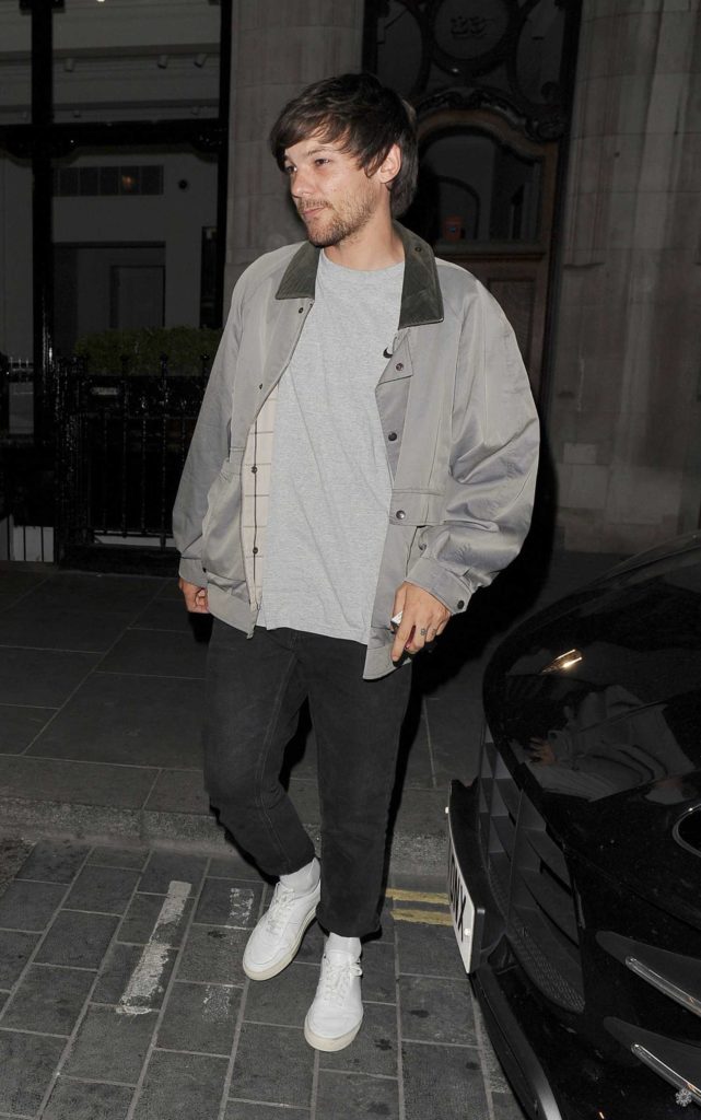 Louis Tomlinson in a Gray Jacket