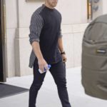 Nick Jonas in a White Sneakers Was Seen Out in NY