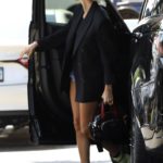 Hailey Baldwin in a Black Blazer Was Seen Out in Beverly Hills
