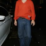 Harry Styles in a Red Sweater Was Seen Out in London