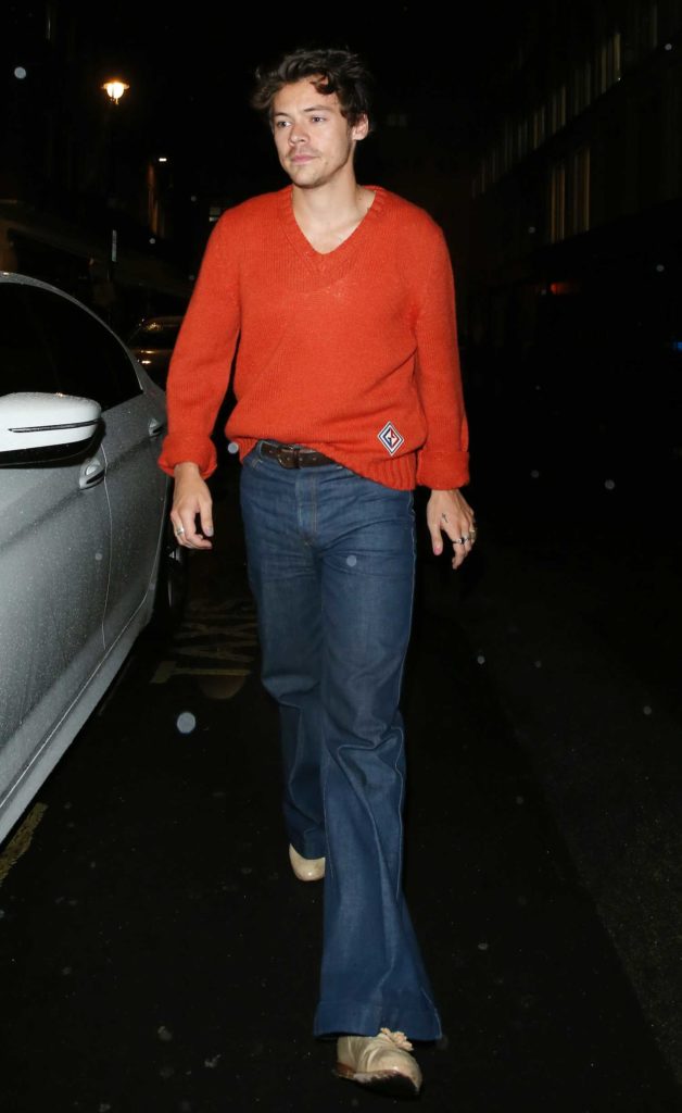 Harry Styles in a Red Sweater