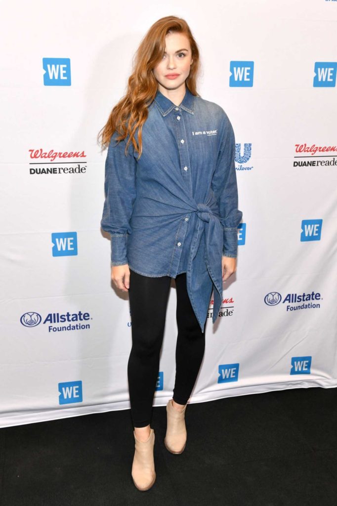 Holland Roden Attends We Day New York 2019 In New York Celeb Donut
