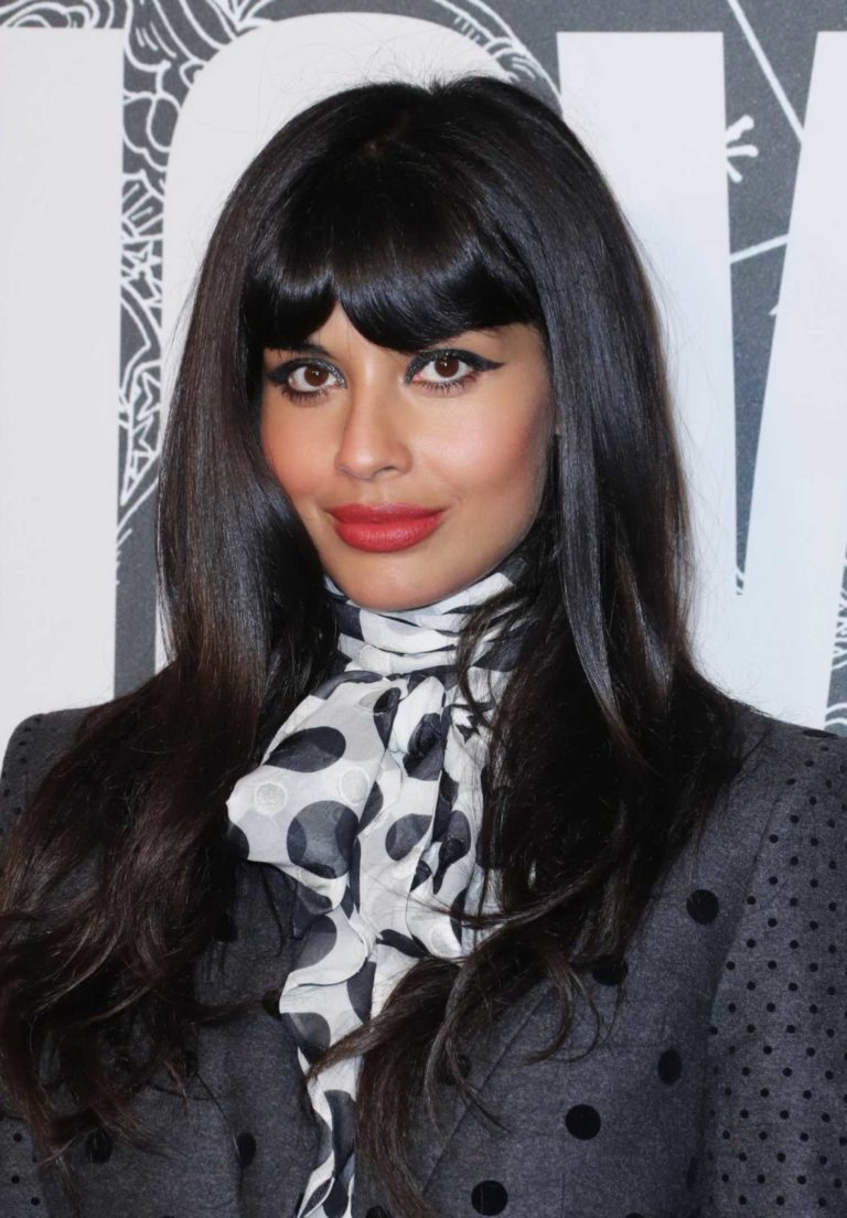 Jameela Jamil Attends the Tommy Hilfiger Fashion Show During NYFW in