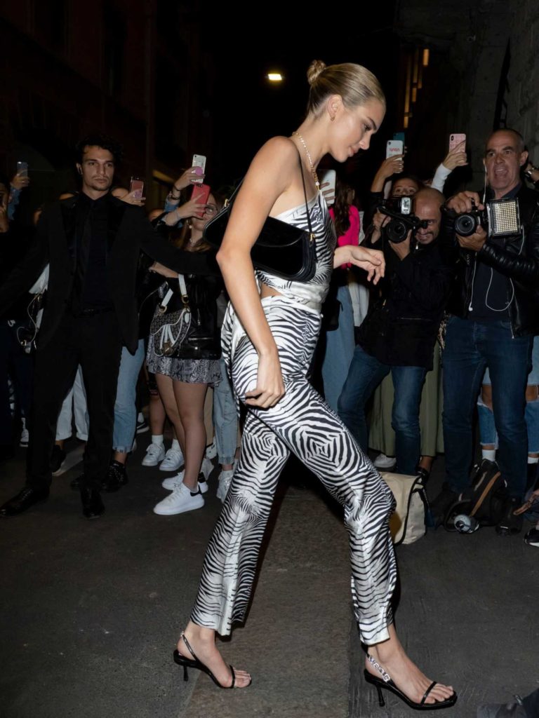 Kendall Jenner in a Zebra Suit