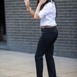 Meghan Markle in a White Blouse Was Seen Out in London
