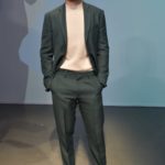 Sebastian Stan in a Green Suit Attends the Boss Fashion Show During 2019 Milan Fashion Week in Milan