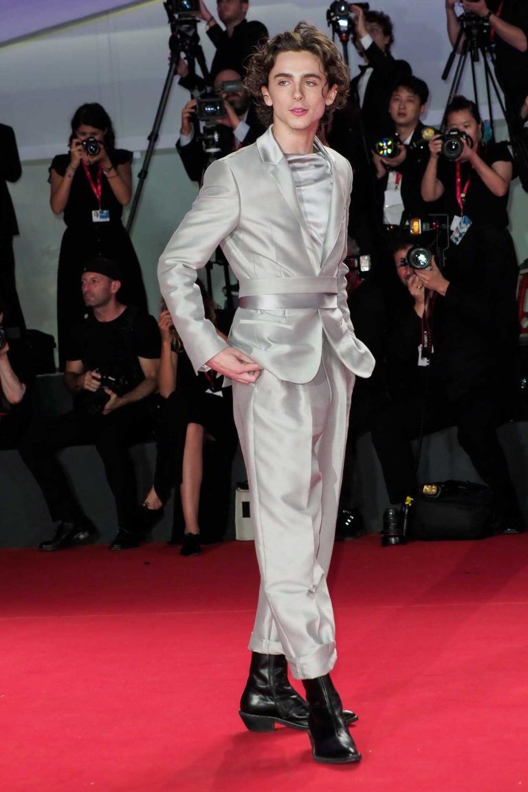 Timothee Chalamet Attends The King Red Carpet During the 76th Venice ...