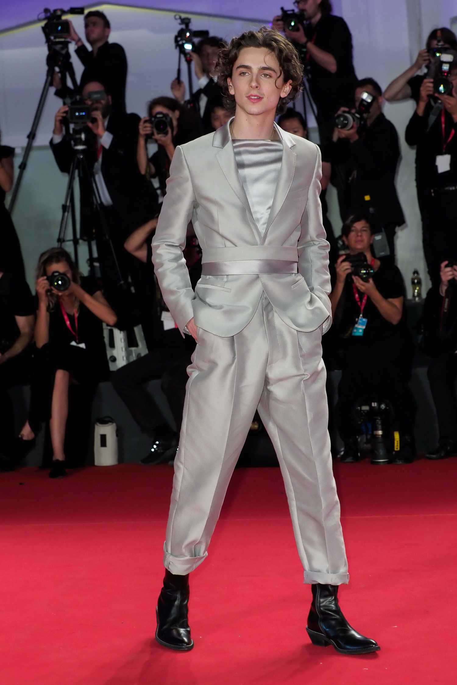 Timothee Chalamet Attends The King Red Carpet During the 76th Venice ...