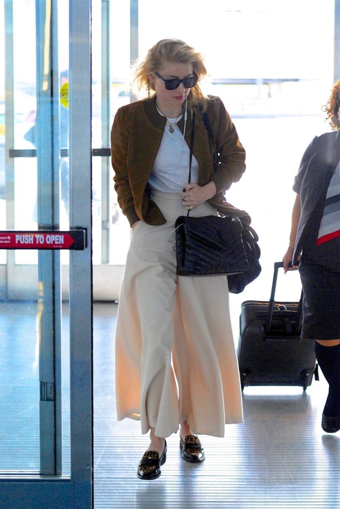 Amber Heard in a White Pants