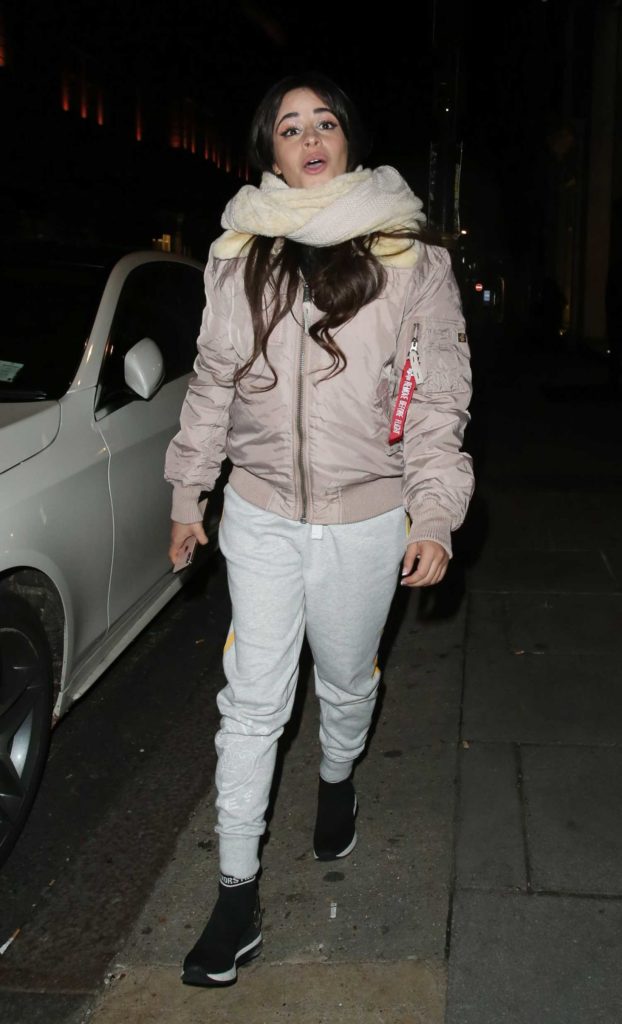 Camila Cabello in a Beige Jacket
