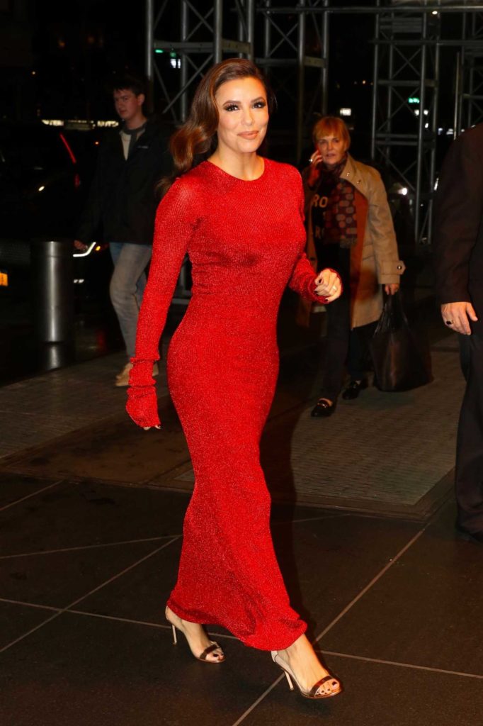 Eva Longoria in a Red Dress