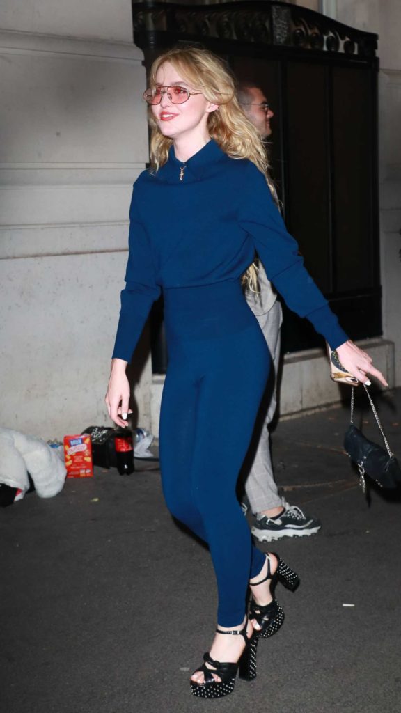 Kathryn Newton in a Blue Suit