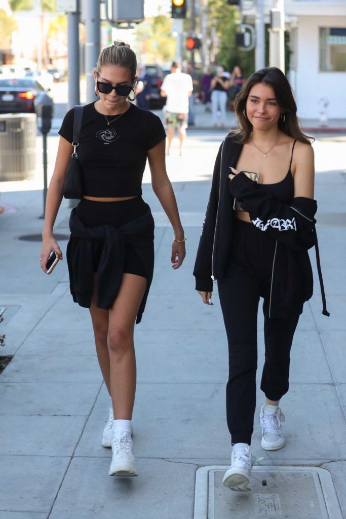 Madison Beer in a White Sneakers