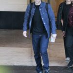 Robert Pattinson in a Blue Shirt Leaves the London Hotel in Beverly Hills