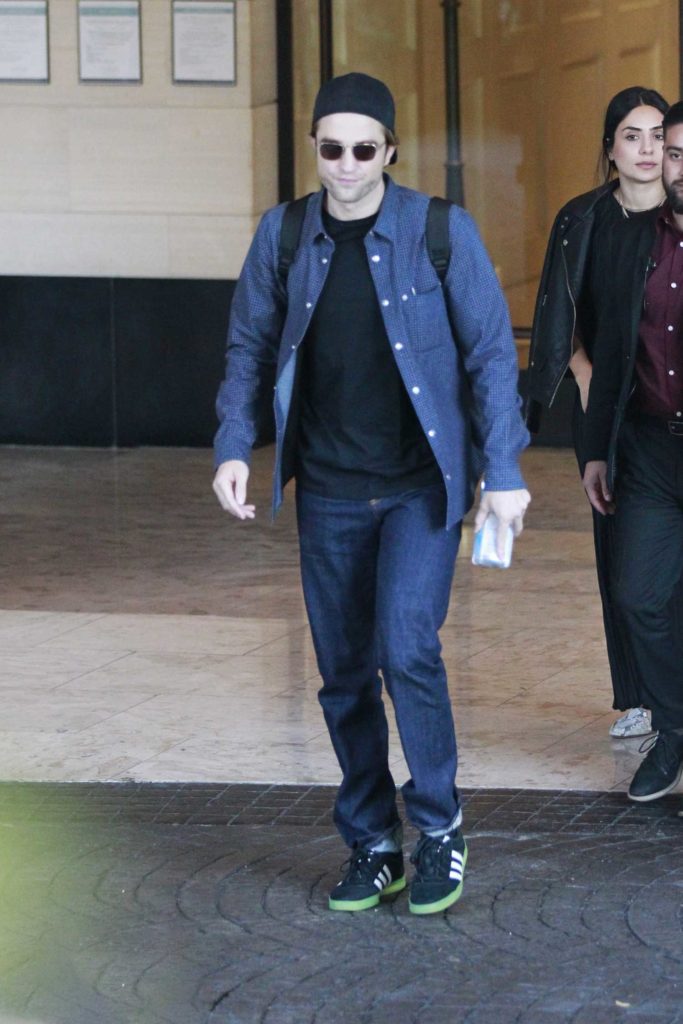 Robert Pattinson in a Blue Shirt